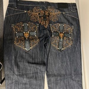 Vintage black denim jeans size38x32